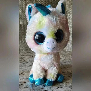 TySilk 2018 Beanie Boos Blitz the Unicorn Stuffed Animal Plush Multi Color